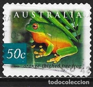 Sellos: Australia 2003 - Mi 2241 BA - YT 2131 - Fauna : Rana ( Dentado 11&frac14; )
