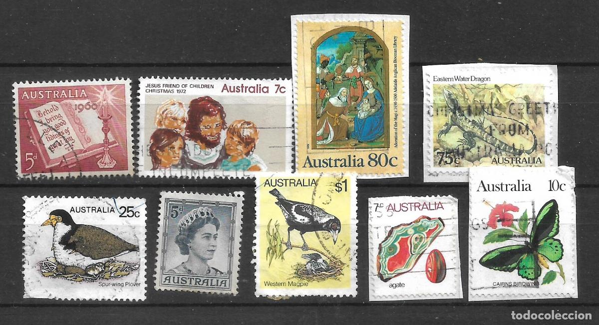 Sellos: australia 9 sellos usado - 30/36