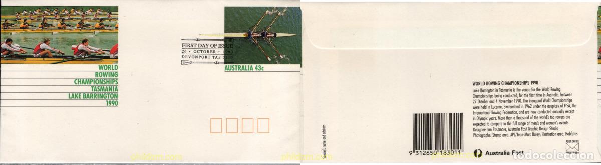 Sellos: 772541 MNH AUSTRALIA 1990 CAMPEONARO DE REMO EN TASMANIA