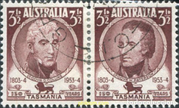 Sellos: 160557 USED AUSTRALIA 1953 CONMEMORACION CENTENARIA DE LA COLONIZACION DE TASMANIA