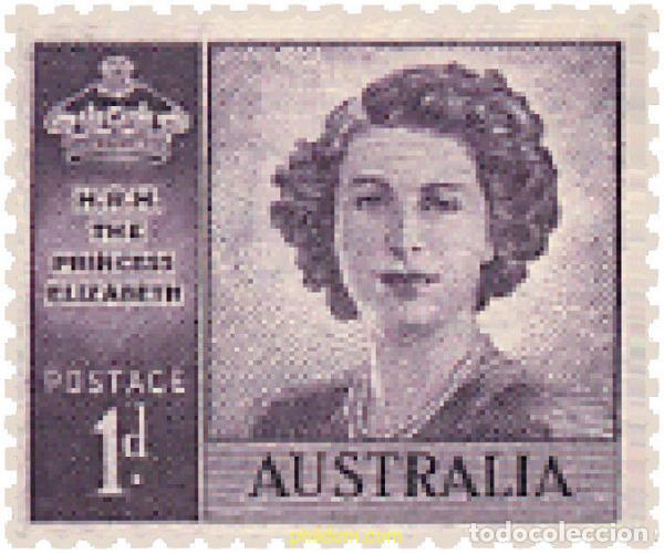 Sellos: 706183 HINGED AUSTRALIA 1947 BODA DE LA PRINCESA ISABEL