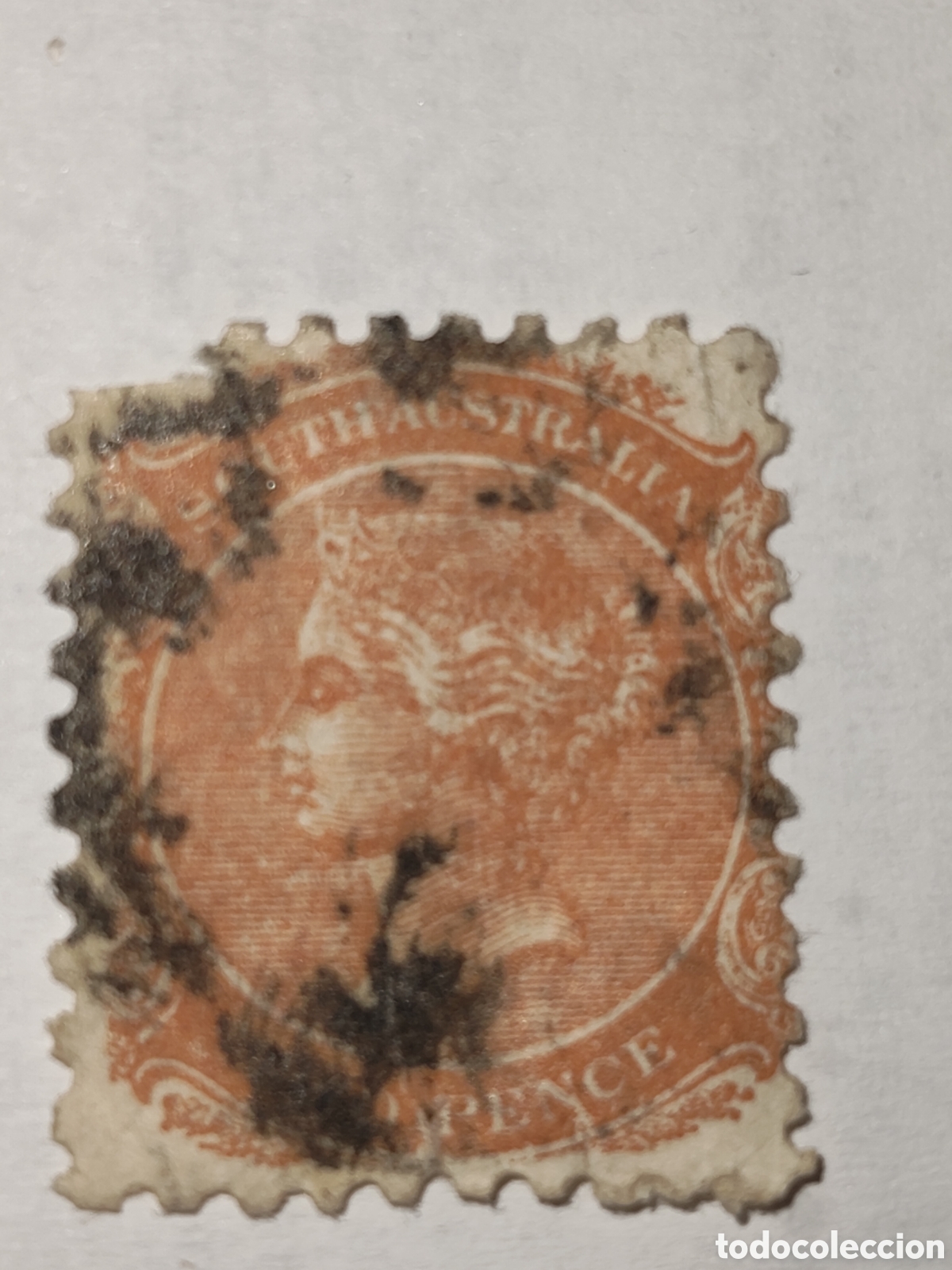 Sellos: Sello del Sur de Australia Reyna Victoria a&ntilde;o 1869 usado