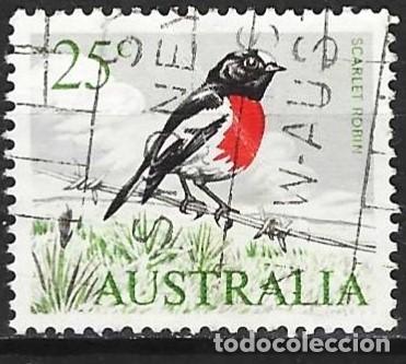 Sellos: Australia 1966 - Mi 372 I - YT 333 - Ave : Petirrojo