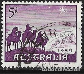 Sellos: Australia 1959 - Mi 304 - YT 262 - Navidad : Los Reyes Magos