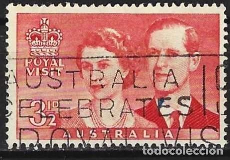 Sellos: Australia 1954 - Mi 242I - YT 207 - La reina Isabel II y el duque de Edimburgo