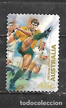 Sellos: 1999: Centenario del primer partido internacional en Australia (usado)