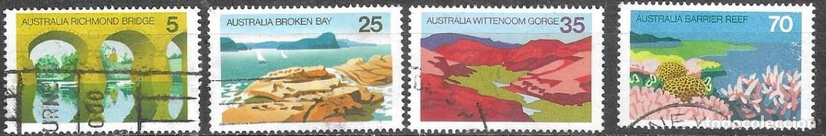 Sellos: SELLOS USADOS DE AUSTRALIA 1976, YT 595/ 97 + 599