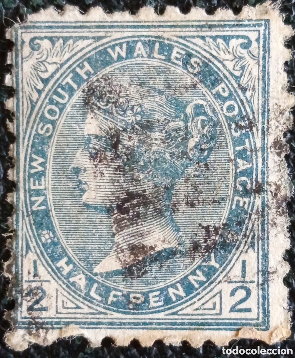 Sellos: Nueva Gales del Sur 1888-1897 Sello medio penique azul - Victoria (Michel 81)