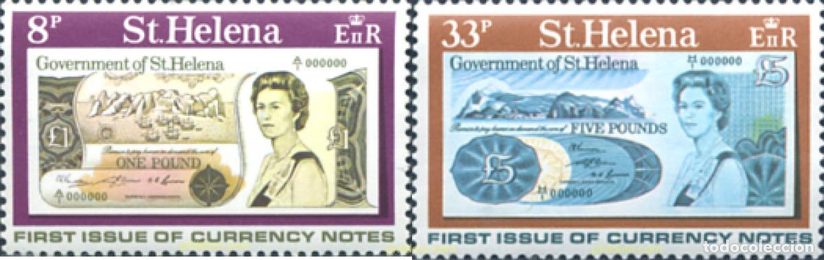 Sellos: 243423 MNH SANTA ELENA 1976 PRIMERA EMISION DE BILLETES DE BANCO