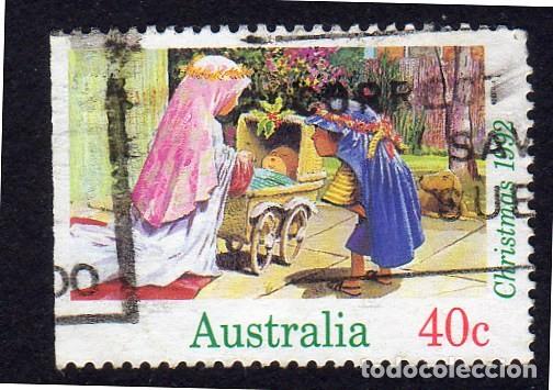 Sellos: Australia. Navidad 1992. YT-1284a. Usado