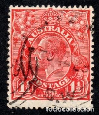 Sellos: Australia. George V. 1926-28. YT-52B. Usados