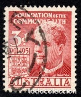 Sellos: Australia. Sir Henry Parkes. 1951. YT-178. Usados