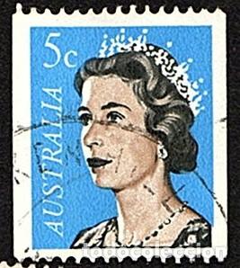 Sellos: Australia. Isabel II. 1966-67. YT-342A. Usados