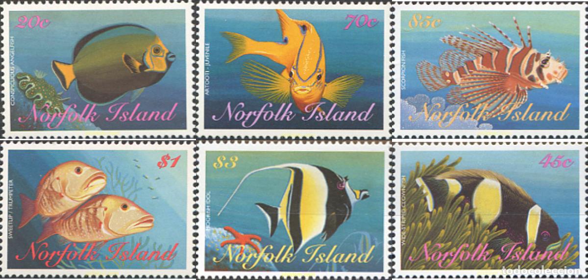 Sellos: 44880 MNH NORFOLK 1998 FAUNA MARINA