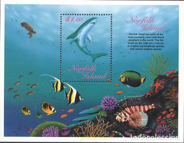 Sellos: 44879 MNH NORFOLK 1998 FAUNA MARINA