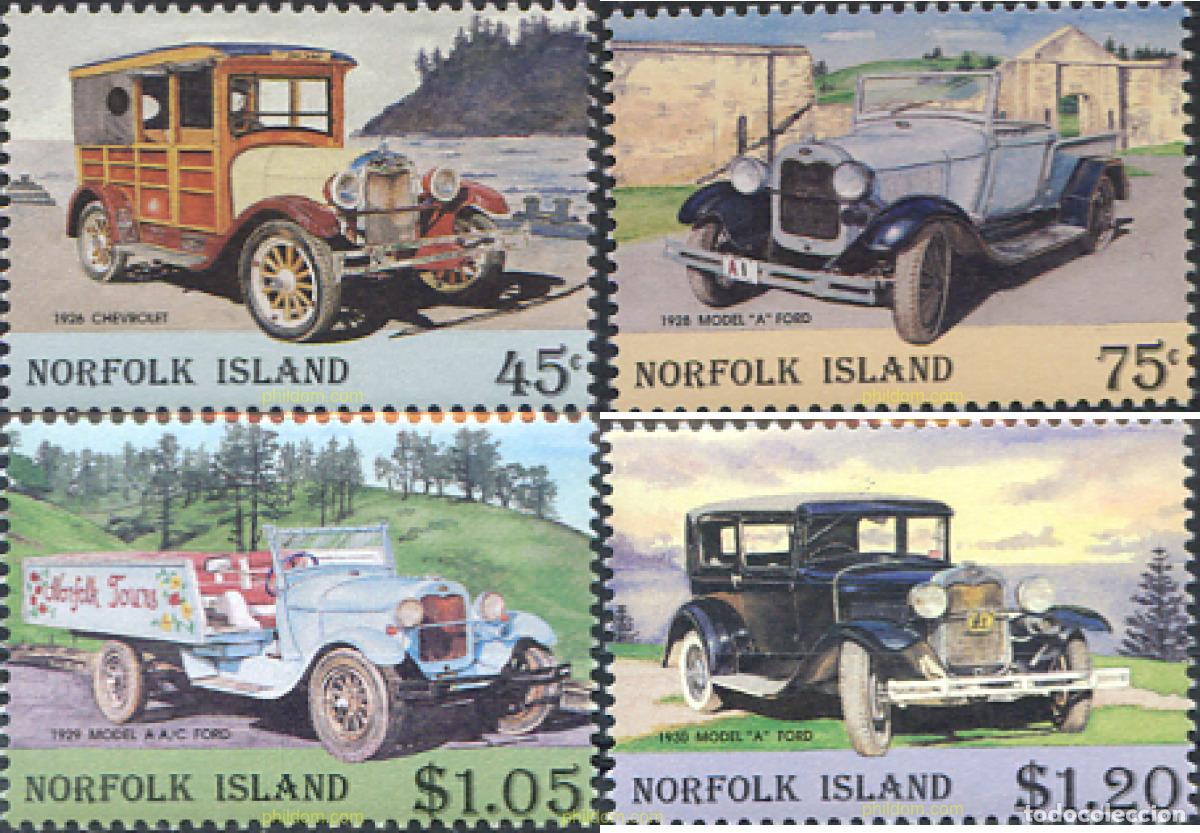 Sellos: 49078 MNH NORFOLK 1995 HISTORIA DEL AUTOMOVIL