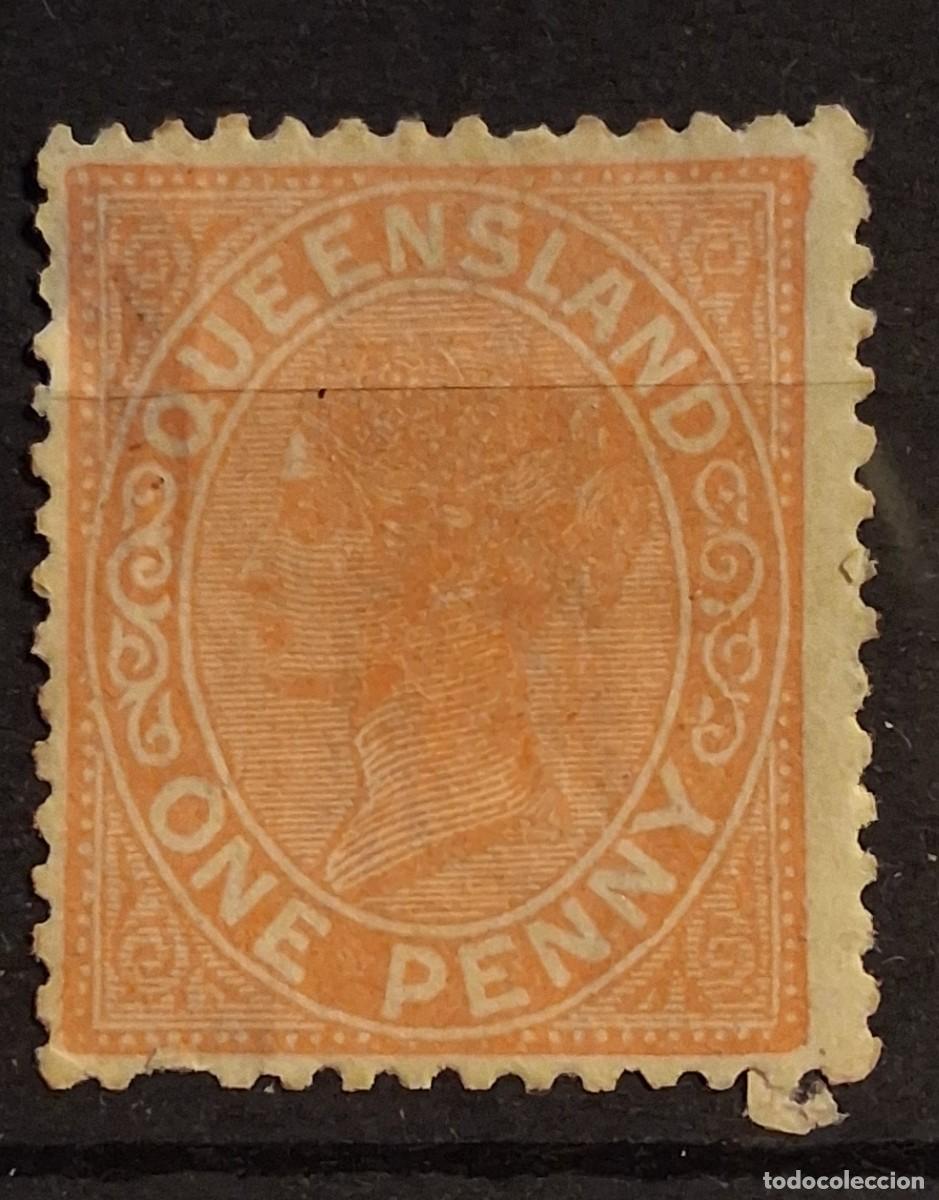 Sellos: AUSTRALIA, QUEENSLAND, 1896, CAT.YT.76.