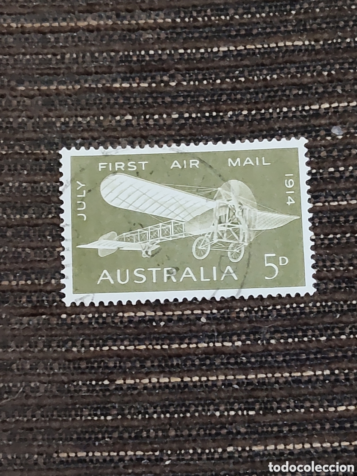 Sellos: Sello de Australia 50&ordm;aniversario del primer servicio de correo a&eacute;reo 1964