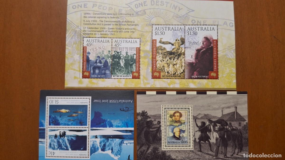 Sellos: HB146 HOJITAS BLOQUE de AUSTRALIA en NUEVO ideal para tematicas (leer descripcion)