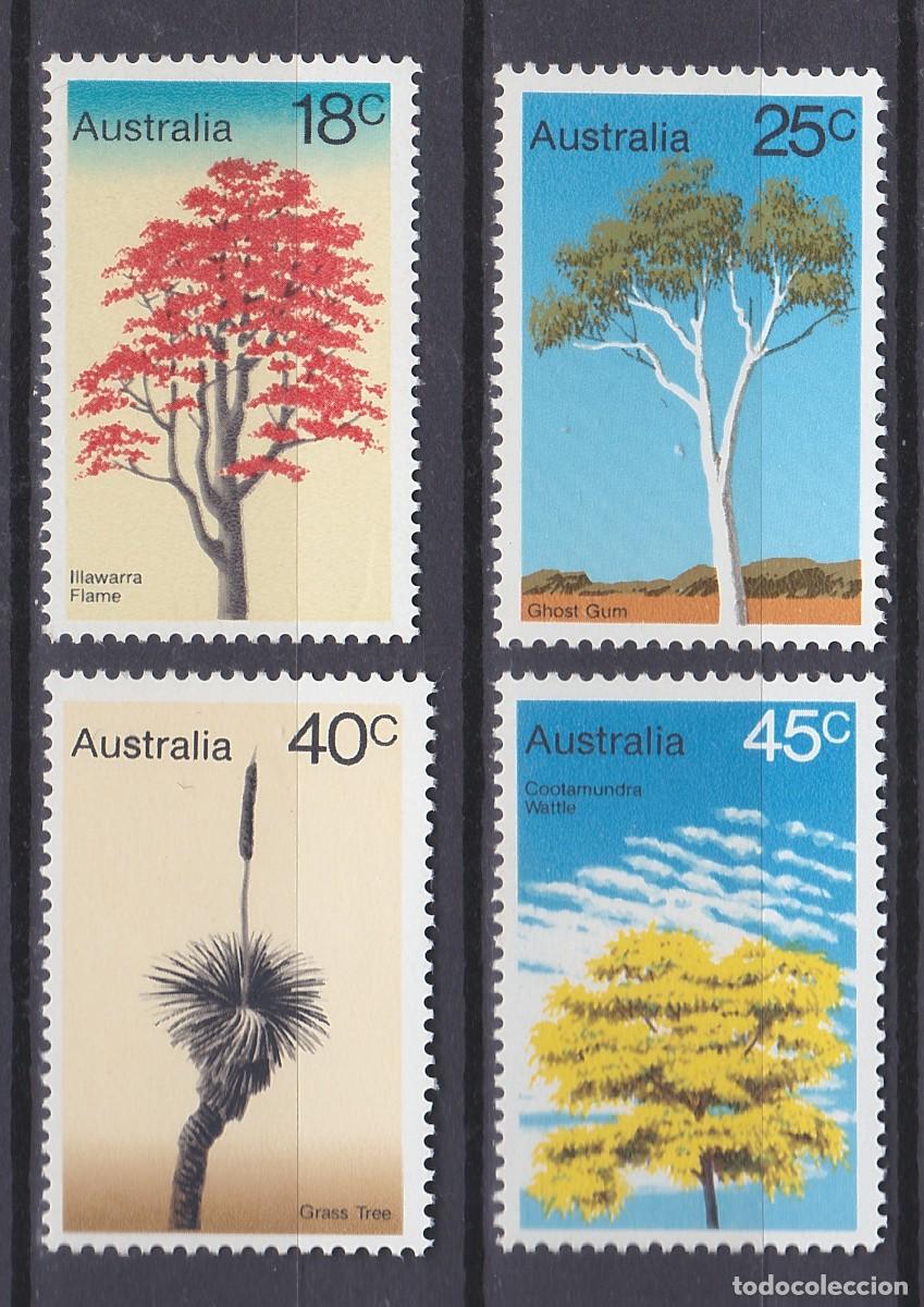 Sellos: AUSTRALIA (648) 1978 SERIE COMPLETA NUEVO ** MNH TEMA FAUNA &Aacute;RBOLES (FACIAL)
