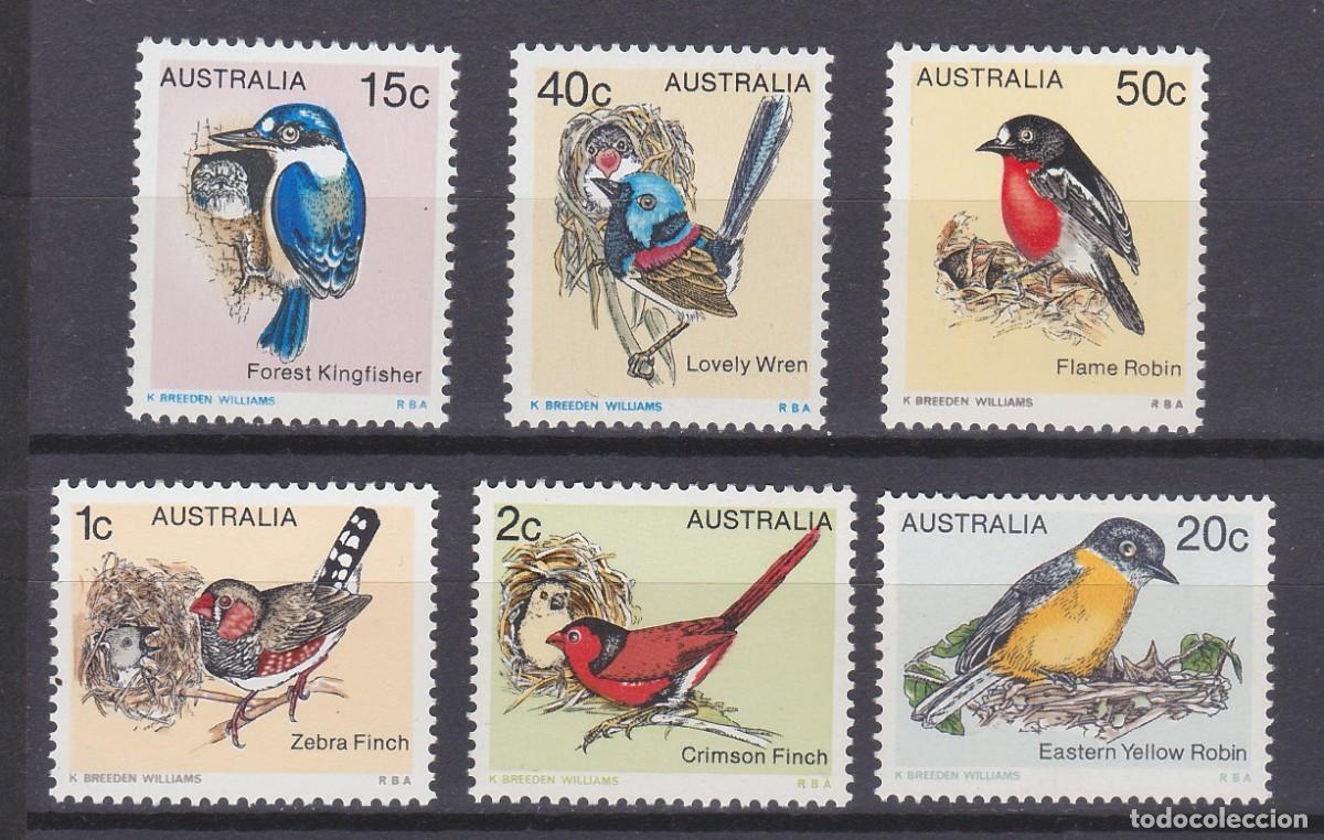 Sellos: AUSTRALIA (685) 1979 SERIE COMPLETA NUEVO ** MNH TEMA FAUNA PAJAROS