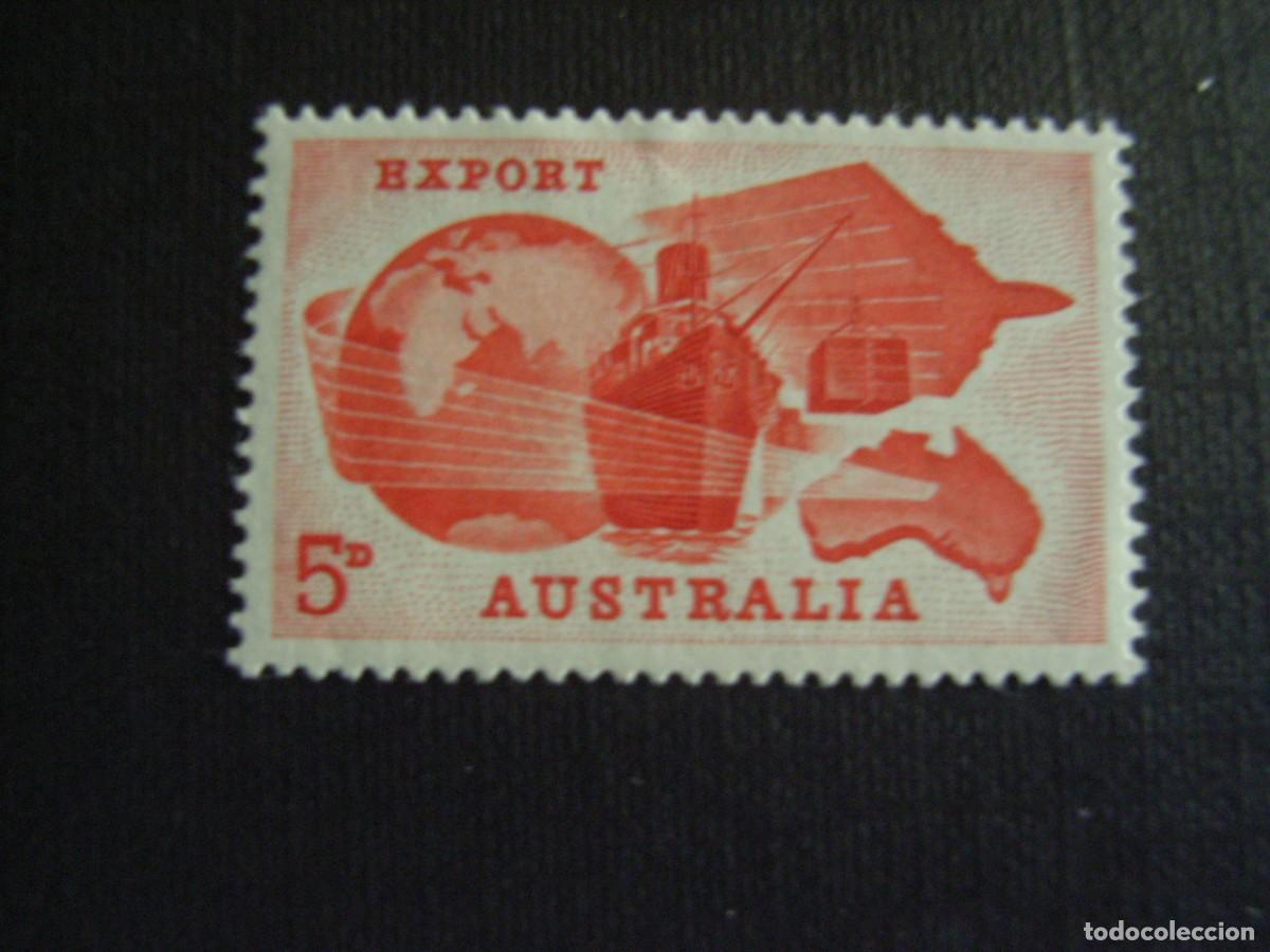 Sellos: AUSTRALIA N&ordm; YVERT 289*** A&Ntilde;O 1963. EXPORTACIONES.