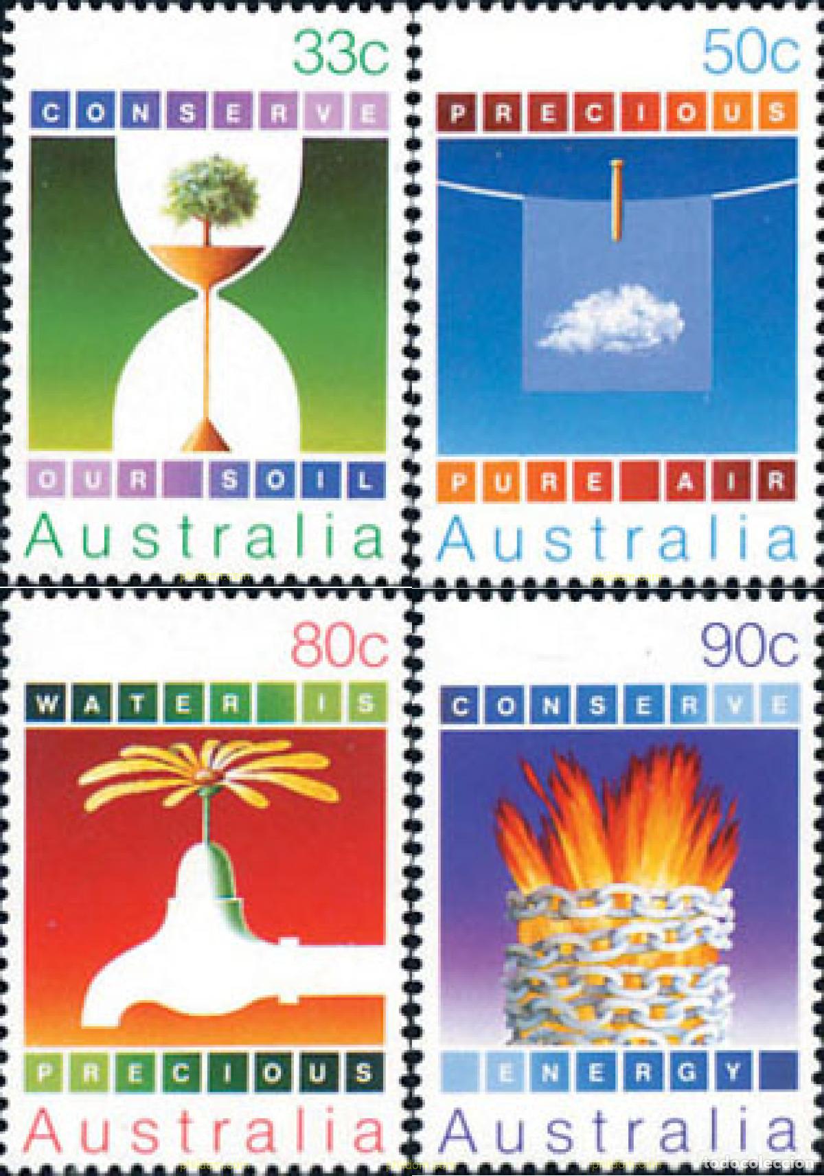 Selos: 159514 MNH AUSTRALIA 1985 CONSERVACION DE LAS RIQUEZAS NATURALES