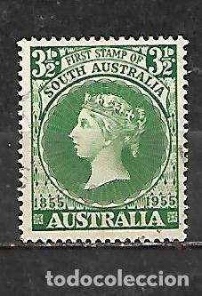 Sellos: 1955; Centenario del sello de Australia del Sur (usado) - Foto 1