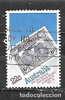 Sellos: 1981: 50 Aniversario del primer correo a&eacute;reo entre Australia y Gran Breta&ntilde;a (usado)