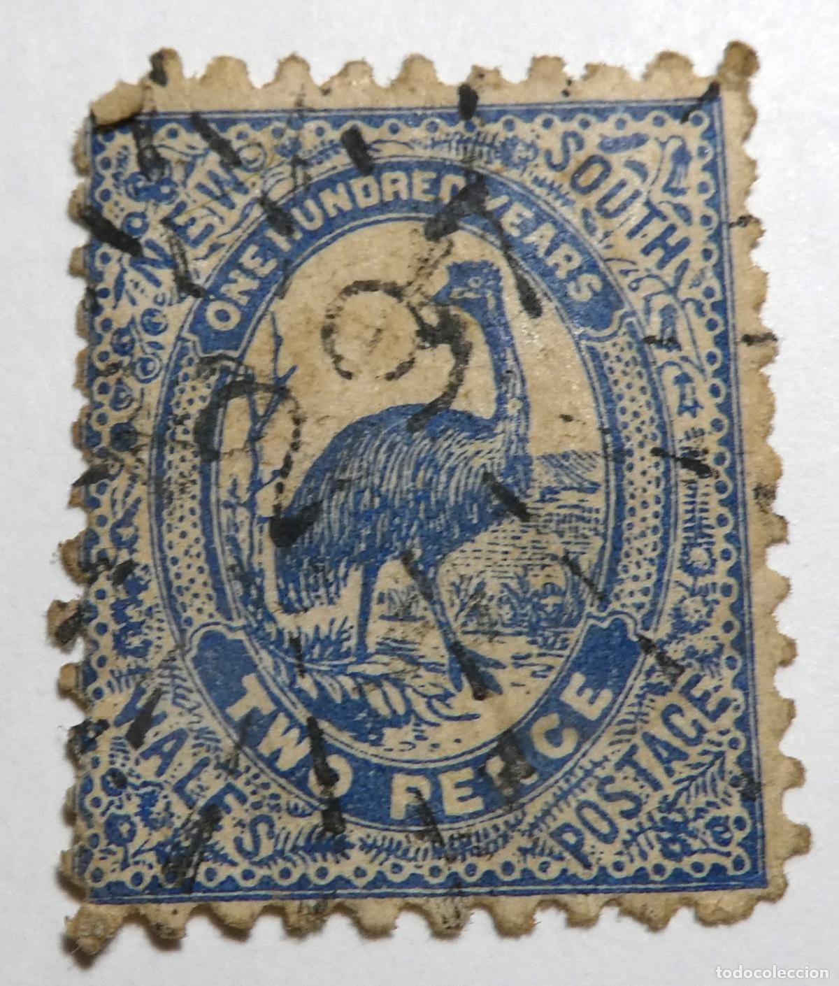 Sellos: Sello postal de NUEVA GALES DEL SUR ,2 peniques 1888