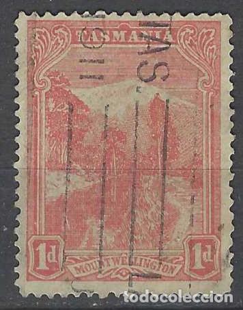 Sellos: TASMANIA 1902-03 - PAISAJES, MONTE WELLINGTON, DENTADO 12&frac12; - USADO