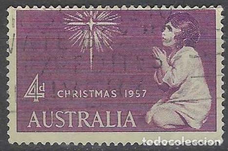 Sellos: AUSTRALIA 1957 - NAVIDAD - USADO