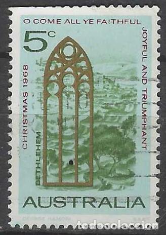 Sellos: AUSTRALIA 1968 - NAVIDAD - USADO - Foto 1
