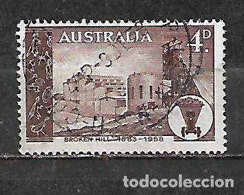 Sellos: 1958: 125 Aniversario de la concesi&oacute;n minera de Broken Hill (usado)