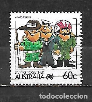 Sellos: 1988: II Centenario de la colonizaci&oacute;n de Australia. La vida juntos - Fuerzas armadas (usado)