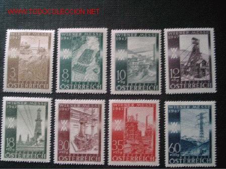 Sellos: AUSTRIA N&ordm; YVERT 666/3. A&Ntilde;O 1947 - Foto 1
