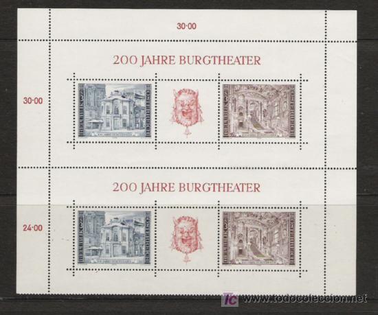 Sellos: AUSTRIA  HOJA  BLOQUE N&ordm; 8  DOBLE   NUEVA - Foto 1