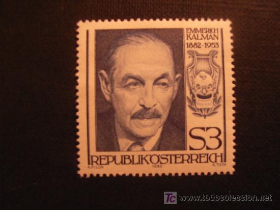 Sellos: N&ordm; YVERT 1551*** A&Ntilde;O 1982. CENTENARIO NACIMIENTO COMPOSITOR E. KALMAN - Foto 1
