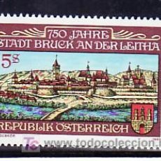 Sellos: AUSTRIA 1779 SIN CHARNELA, 750º ANIVERSARIO DE BRUCK-SUR-LA-LEITHA, 