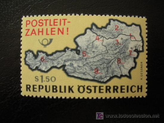 Sellos: Austria 1966 Ivert 1036 *** Introducci&oacute;n de los C&oacute;digos Postales - Foto 1