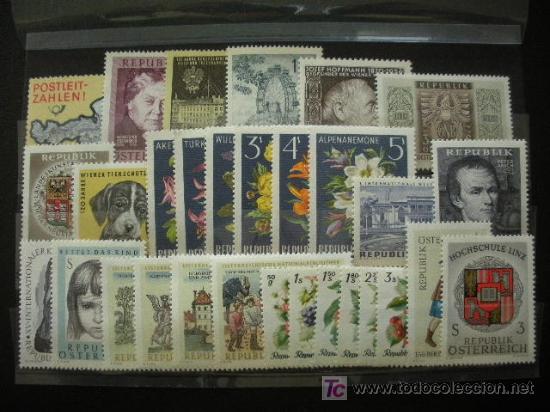 Sellos: AUSTRIA 1966 IVERT 1036/65 *** A&Ntilde;O COMPLETO - Foto 1