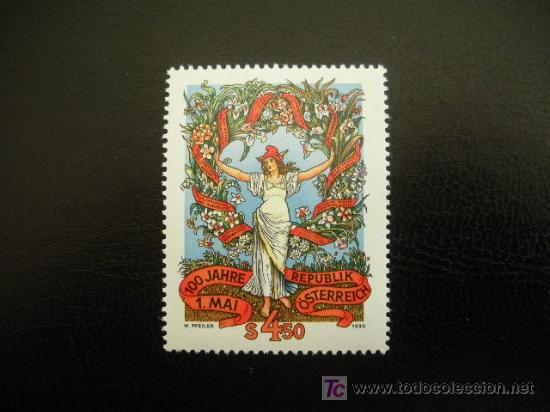 Sellos: AUSTRIA 1990 IVERT 1816 *** CENTENARIO DEL 1 DE MAYO - Foto 1