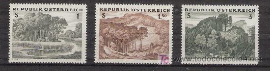 Sellos: AUSTRIA 1962 - BOSQUES DE AUSTRIA - YVERT 961/63 *** - Foto 1