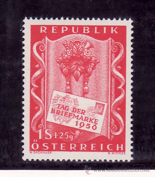 Sellos: austria  862 con charnela, dia del sello, - Foto 1