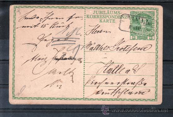 Sellos: austria entero postal tipo 110 matasello de melk - Foto 1