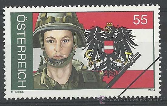 Sellos: AUSTRIA SELLO SPECIMEN 2004 SOLDADO EJERCITO MILITAR - Foto 1