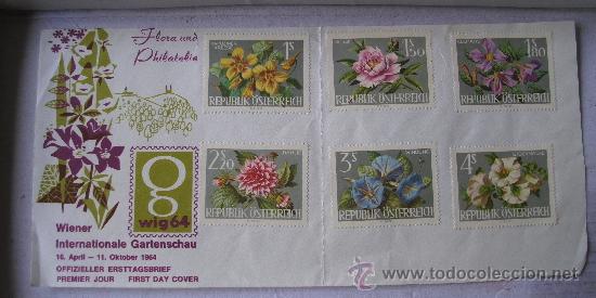Sellos: sello primer dia, austria: wiener internationale gartenschau 1964 - Foto 1 - 31689778