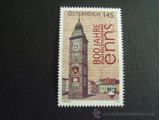Sellos: AUSTRIA A&Ntilde;O 2012. 800 ANIVERSARIO ENNS - Foto 1