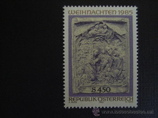 Sellos: AUSTRIA N&ordm; YVERT 1663*** A&Ntilde;O 1985.NAVIDAD - Foto 1