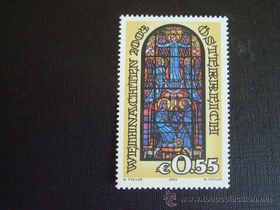 Sellos: AUSTRIA N&ordm; YVERT 2285*** A&Ntilde;O 2003. NAVIDAD - Foto 1